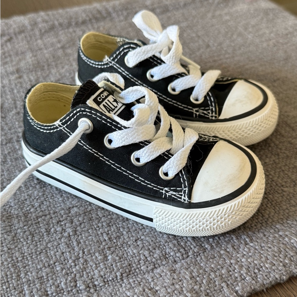 Converse Kids Black and White Sneakers